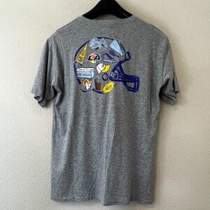 Los Angeles Rams Womens T Shirt Large NFL Team Apparel Gray  Pocketed  New